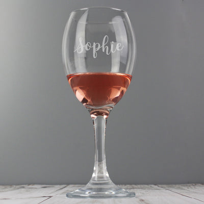 Personalised Engraved Wine Glass Glasses & Barware Everything Personal