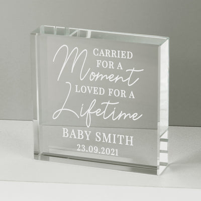 Personalised Carried for a Moment Large Crystal Token Ornaments Everything Personal