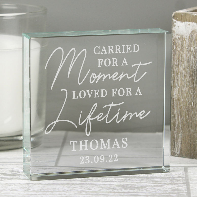 Personalised Carried for a Moment Large Crystal Token Ornaments Everything Personal