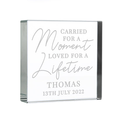 Personalised Carried for a Moment Large Crystal Token Ornaments Everything Personal