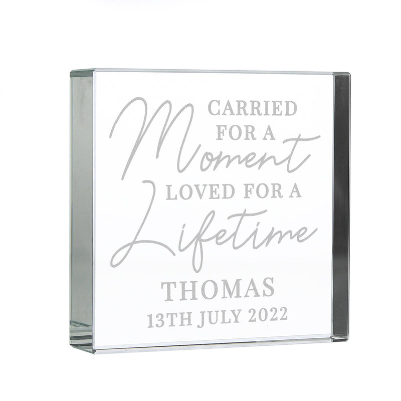 Personalised Carried for a Moment Large Crystal Token Ornaments Everything Personal