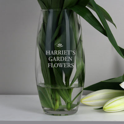 Personalised Bold Font Bullet Vase Vases Everything Personal