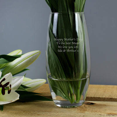 Personalised Tapered Bullet Vase Vases Everything Personal