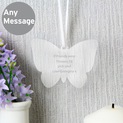 Personalised Acrylic Butterfly Decoration Christmas Decorations Everything Personal