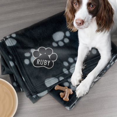 Personalised Dog Paw Print Fleece Blanket Pet Gifts Everything Personal
