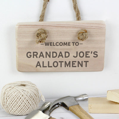 Personalised Welcome To... Wooden Sign Hanging Decorations & Signs Everything Personal