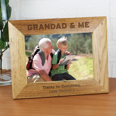 Personalised 5x7 Grandad & Me Photo Frame Photo Frames, Albums and Guestbooks Everything Personal