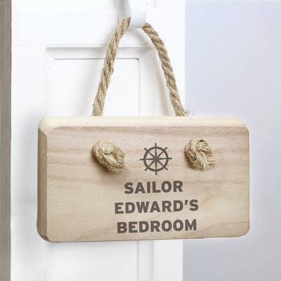 Personalised Nautical Wooden Sign Hanging Decorations & Signs Everything Personal