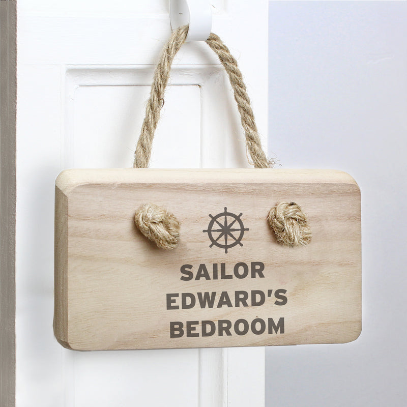 Personalised Nautical Wooden Sign Hanging Decorations & Signs Everything Personal