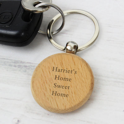 Personalised Wooden Keyring Keepsakes Everything Personal