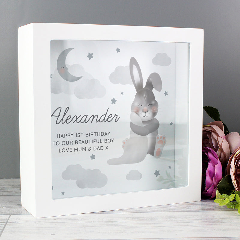 Personalised Baby Bunny Memory Keepsake Box Trinket, Jewellery & Keepsake Boxes Everything Personal