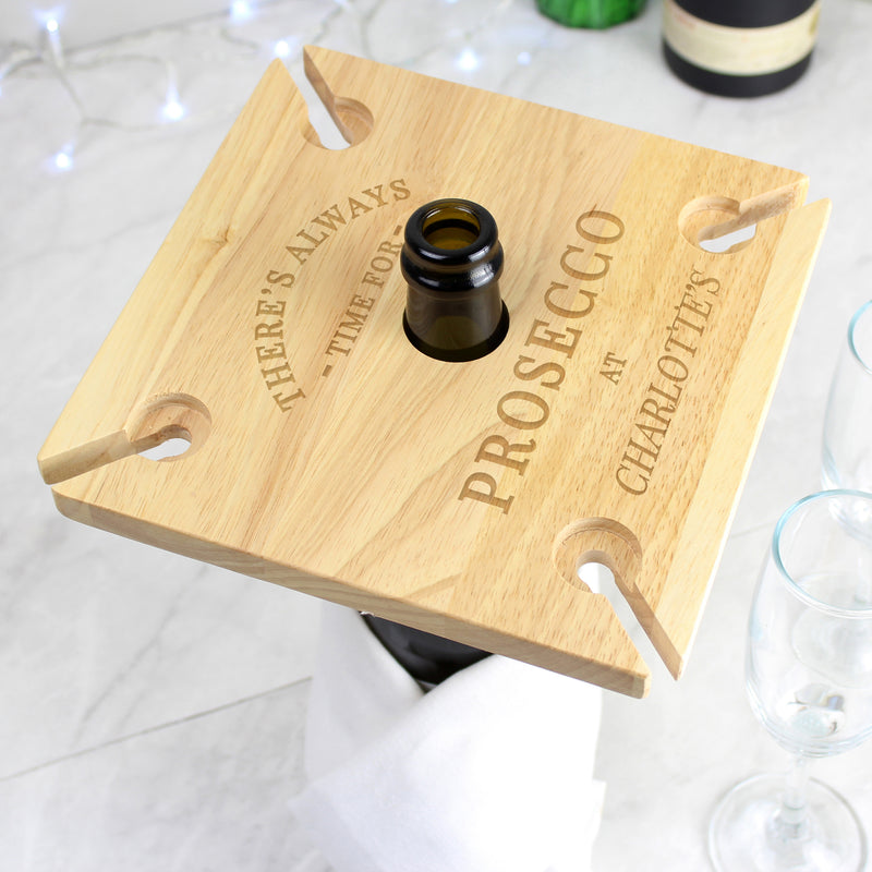 Personalised Prosecco Four Prosecco flute Holder & Bottle Holder Glasses & Barware Everything Personal