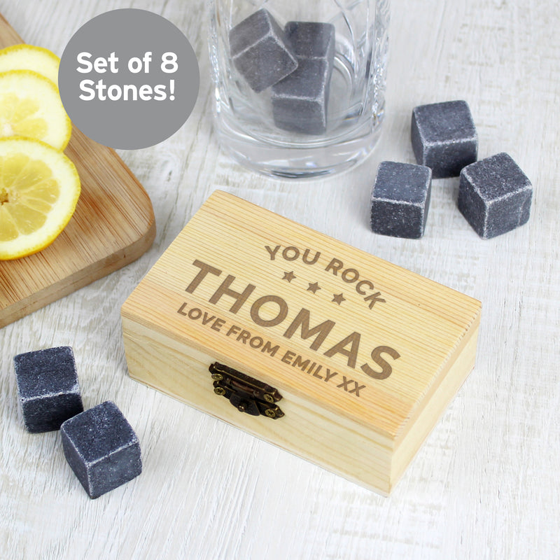 Personalised Stars Cooling Stones Glasses & Barware Everything Personal