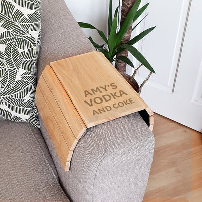 Personalised Wooden Sofa Tray Wooden Everything Personal