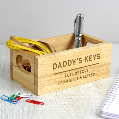 Personalised Mini Wooden Crate Wooden Everything Personal