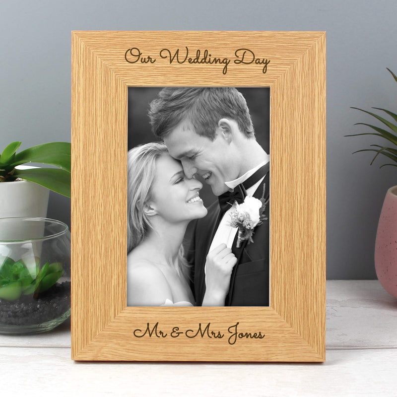 Personalised 4x6 Wooden Photo Frame Photo Frames, Albums and Guestbooks Everything Personal