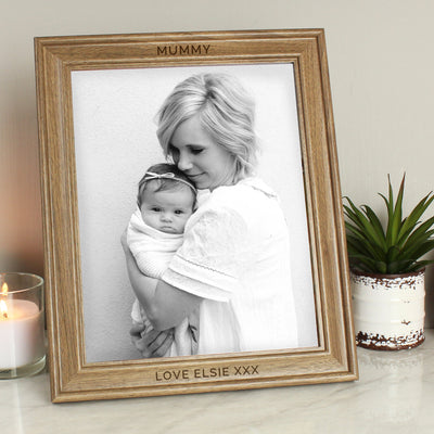 Personalised 8x10 Wooden Frame Photo Frames, Albums and Guestbooks Everything Personal