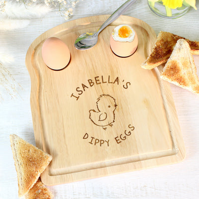 Personalised Chick Egg & Toast Board Mealtime Essentials Everything Personal