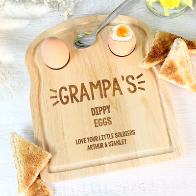 Personalised Egg & Toast Board Wooden Everything Personal