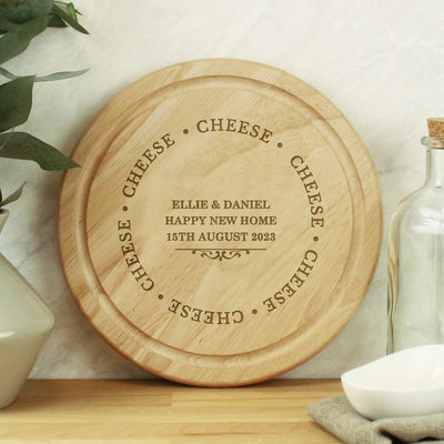 Personalised Cheese Round Chopping Board Kitchen, Baking & Dining Gifts Everything Personal