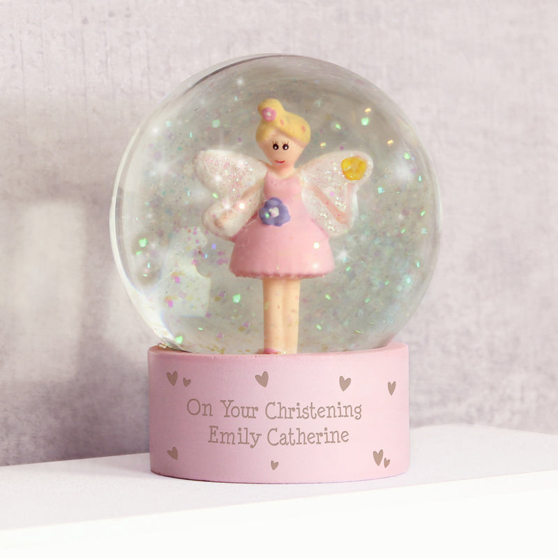 Personalised Fairy Glitter Snow Globe Christmas Decorations Everything Personal