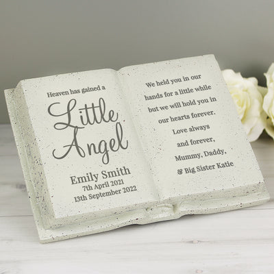 Personalised Little Angel Memorial Book Memorials Everything Personal