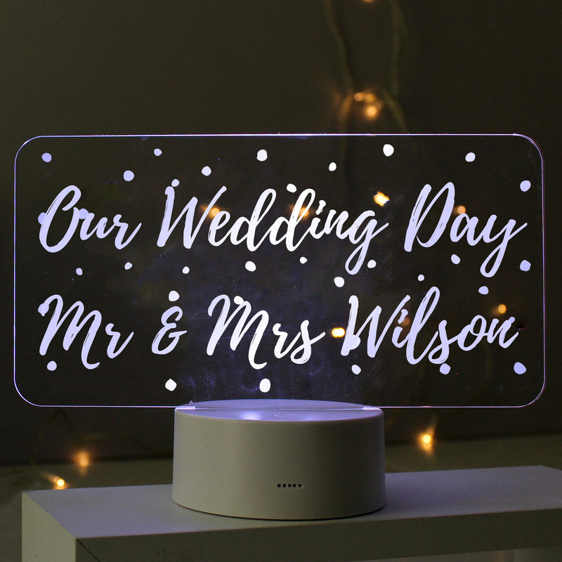 Personalised Polka-dot Message LED Colour Changing Light LED Lights, Candles & Decorations Everything Personal