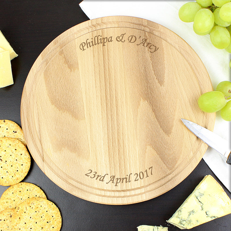 Personalised Round Chopping Board Kitchen, Baking & Dining Gifts Everything Personal
