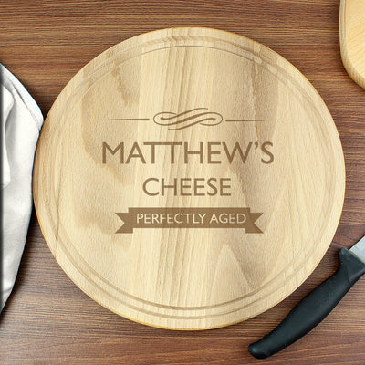 Personalised Perfectly Aged Round Chopping Board Kitchen, Baking & Dining Gifts Everything Personal
