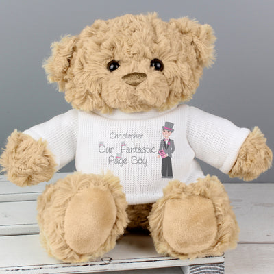 Personalised Fabulous Page Boy Teddy Bear Plush Everything Personal