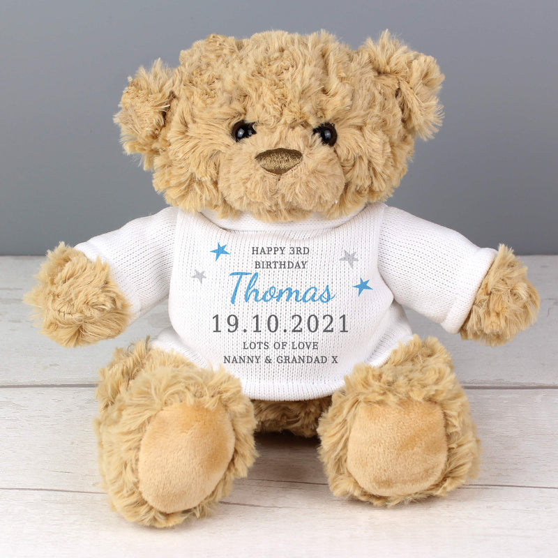 Personalised Boys Teddy Bear Plush Everything Personal