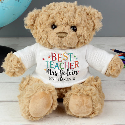 Personalised Best Teacher Teddy Bear Plush Everything Personal