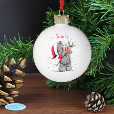 Personalised Me To You Christmas Bauble Christmas Decorations Everything Personal