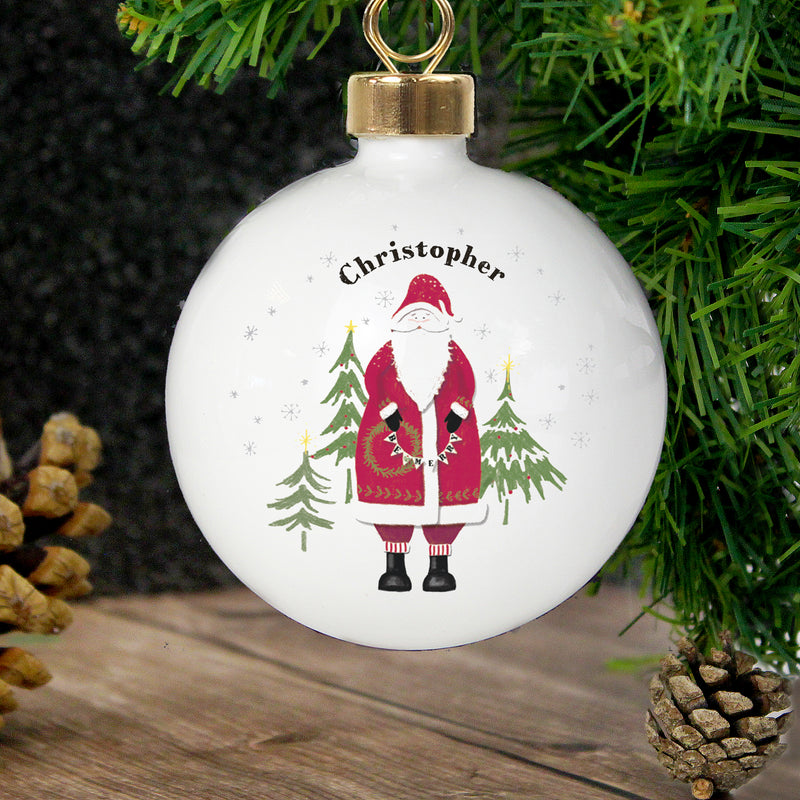 Personalised Father Christmas Bauble Christmas Decorations Everything Personal