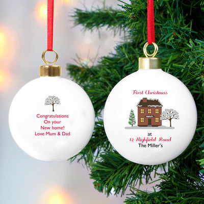 Personalised Cosy Christmas Bauble Christmas Decorations Everything Personal