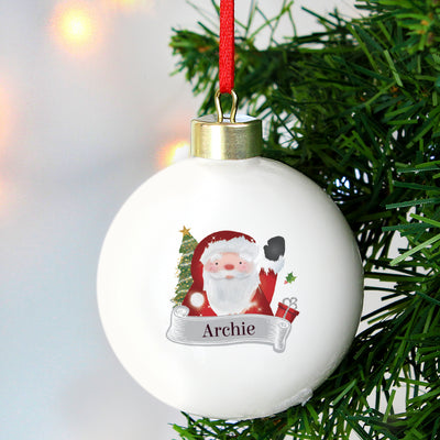 Personalised Santa Claus Bauble Christmas Decorations Everything Personal