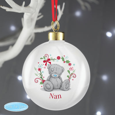 Personalised Me To You 'For Nan, Grandma, Mum' Christmas Bauble Christmas Decorations Everything Personal
