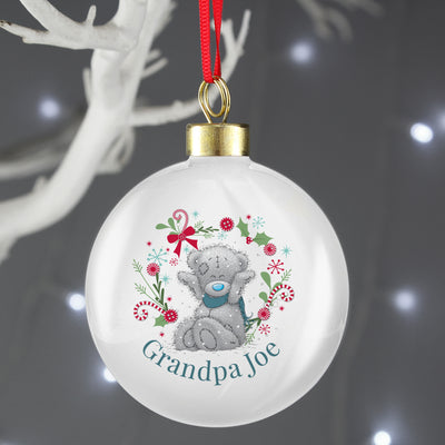 Personalised Me To You 'For Grandad, Dad' Christmas Bauble Licensed Products Everything Personal