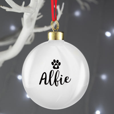 Personalised Pet Bauble Christmas Decorations Everything Personal