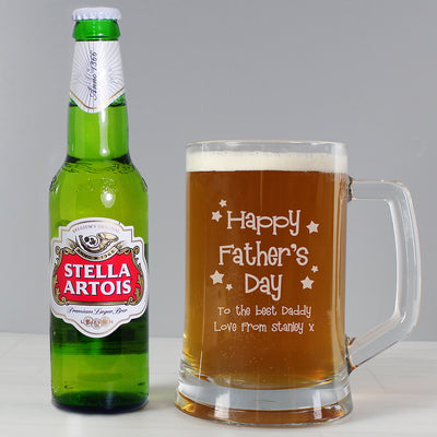 Personalised Happy Father's Day Beer Set Glasses & Barware Everything Personal
