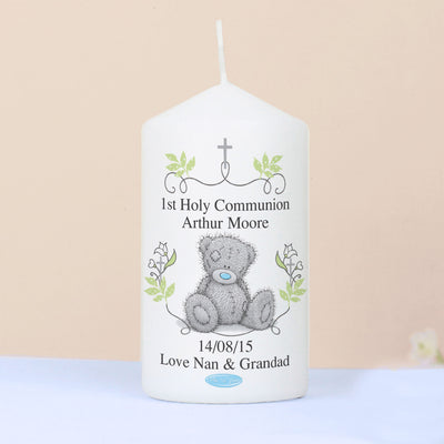 Personalised Me To You Religious Cross Pillar Candle Candles & Reed Diffusers Everything Personal