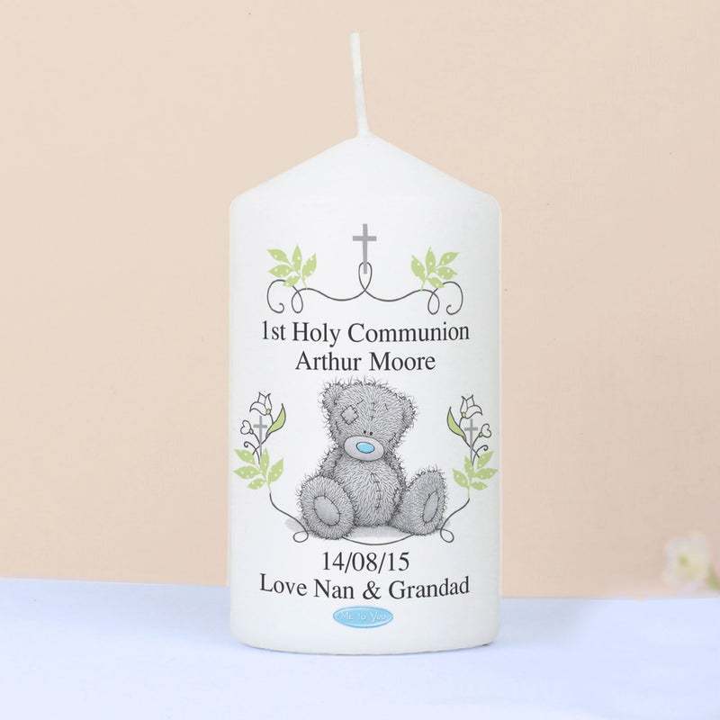 Personalised Me To You Religious Cross Pillar Candle Candles & Reed Diffusers Everything Personal