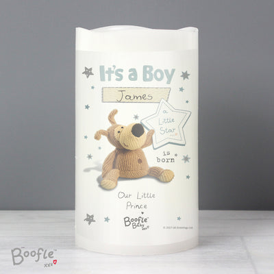 Personalised Boofle It's a Boy Nightlight LED Candle LED Lights, Candles & Decorations Everything Personal
