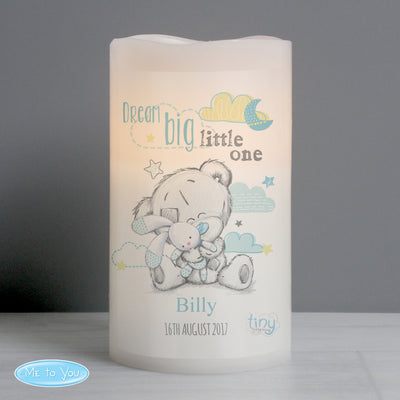 Personalised Tiny Tatty Teddy Dream Big Blue Nightlight LED Candle LED Lights, Candles & Decorations Everything Personal