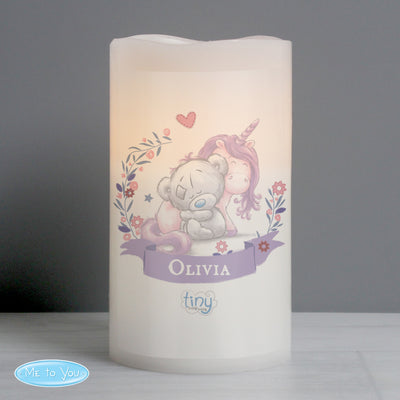 Personalised Tiny Tatty Teddy Unicorn Nightlight LED Candle LED Lights, Candles & Decorations Everything Personal