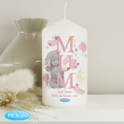Personalised Me to You MUM Pillar Candle Candles & Reed Diffusers Everything Personal