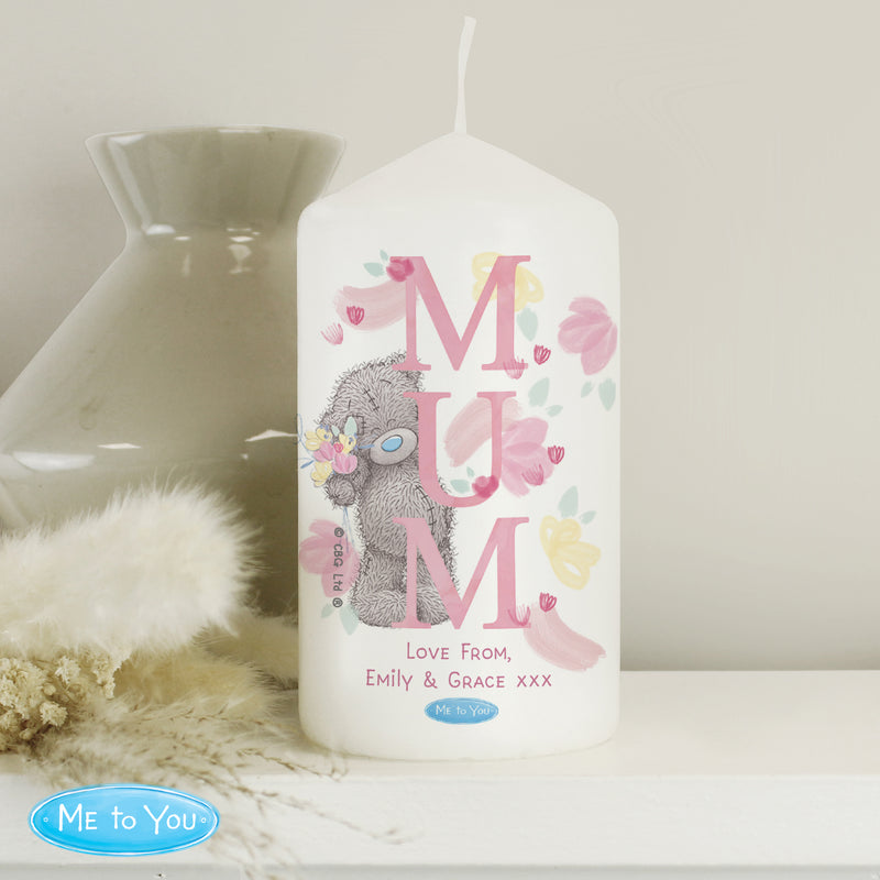 Personalised Me to You MUM Pillar Candle Candles & Reed Diffusers Everything Personal