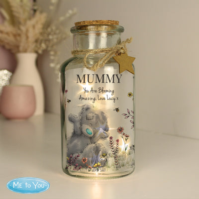 Personalised Me to You Floral LED Glass Jar LED Lights, Candles & Decorations Everything Personal