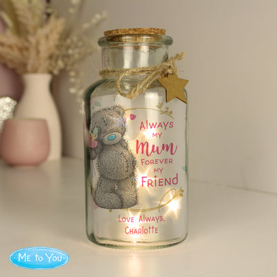 Personalised Me To You Forever My Friend LED Glass Jar LED Lights, Candles & Decorations Everything Personal