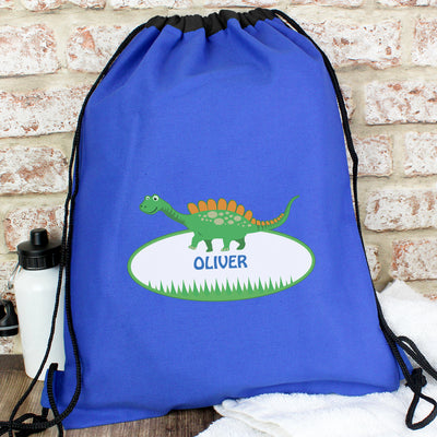 Personalised Dinosaur Swim & Kit Bag Textiles Everything Personal